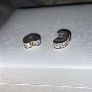 Pandora end clasps, dazzling heart.